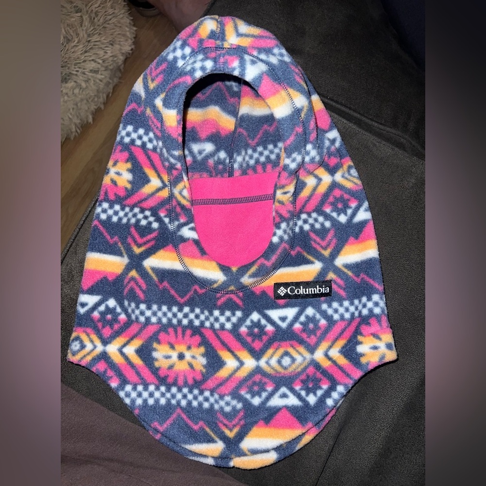Columbia Pink and Blue Geometric Hat
